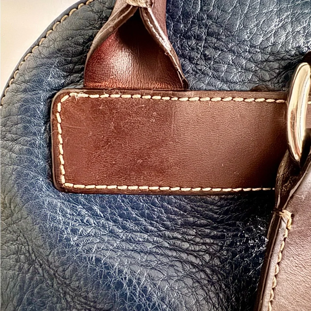 Dooney & Bourke Pebble Grain Blue Leather Backpack w/ COA EUC
